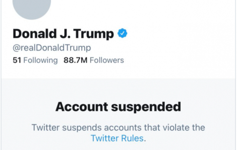 Twitter đình chỉ vĩnh viễn tài khoản của Tổng thống Donald Trump