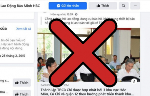 Thông tin thành lập TP. Củ Chi là giả