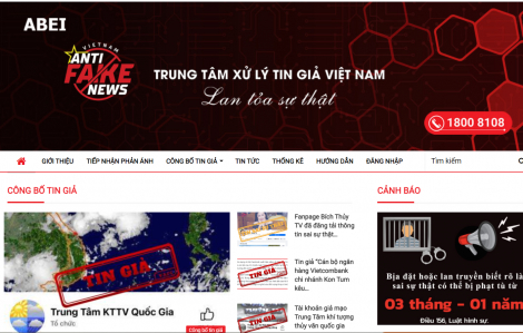 Ra mắt website xử lý tin giả Việt Nam