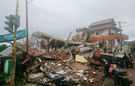 34 người chết, hàng trăm người bị thương sau động đất mạnh ở Indonesia