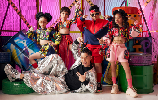 Thời trang phong cách rap, hiphop cho đối tượng nhí