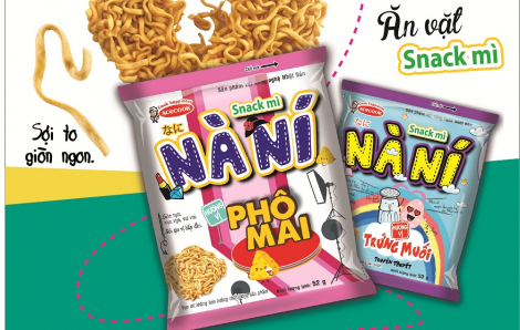 Acecook Việt Nam ra mắt sản phẩm Snack Mì Nà Ní