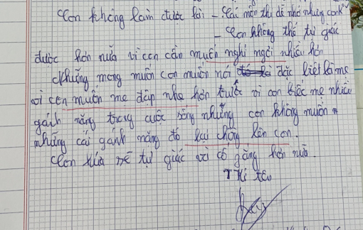 Phụ huynh choáng với tâm thư "con muốn mẹ đập nhẹ hơn trước"