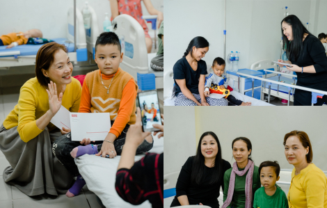 NSND Lê Khanh, NSND Hồng Vân xúc động khi thăm trẻ em ung thư