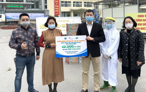 Sữa Cô Gái Hà Lan và Yomost trao tặng nguồn dinh dưỡng yêu thương đến tâm dịch Quảng Ninh