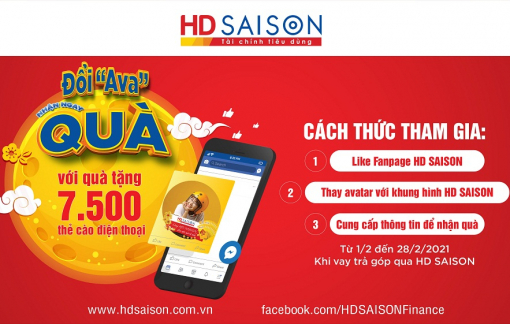 Vui xuân nhận quà từ HD SAISON