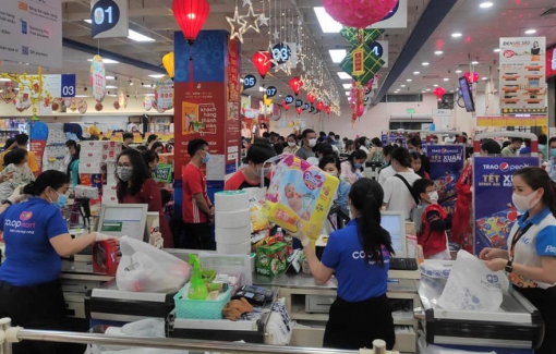Hệ thống siêu thị Co.opmart, Co.opXtra mở cửa từ 7 giờ sáng phục vụ người dân mua sắm Tết