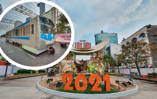 Tết này, người dân sẽ được ngắm tàu metro số 1 ở đường hoa Nguyễn Huệ