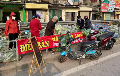 Điểm "giải cứu" nông sản Hải Dương treo biển hết hàng chỉ sau vài giờ mở bán