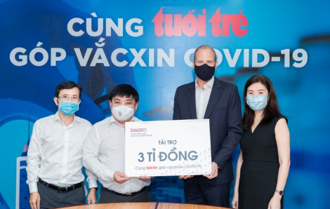 Diageo Việt Nam tài trợ 3 tỷ đồng cho chương trình “Cùng Tuổi Trẻ góp vắc-xin COVID-19”