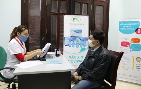 Ngày 15/3, tiêm thử nghiệm vắc-xin "made in Vietnam" COVIVAC trên người
