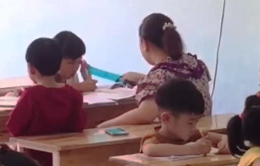 Công an vào cuộc xác minh clip "cô giáo" đánh học sinh luyện chữ đẹp