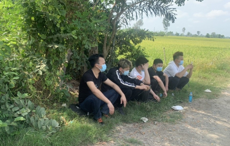 An Giang: Bắt giữ 5 người Trung Quốc đang chờ vượt biên sang Campuchia