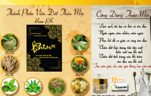 Nơi mua sản phẩm viên đặt BriarPK chính hãng hiệu quả