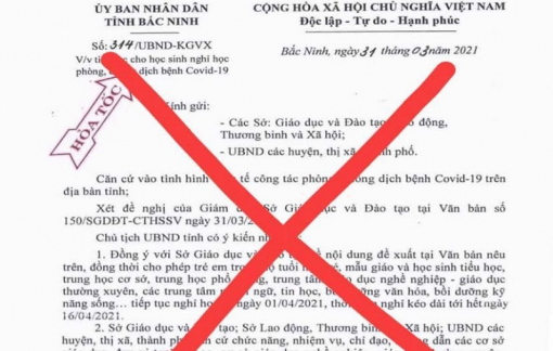 Giả mạo văn bản cho học sinh nghỉ học: Trò đùa ngày Cá Tháng Tư
