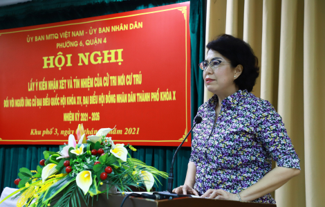 100% cử tri nhất trí giới thiệu bà Tô Thị Bích Châu ứng cử đại biểu Quốc hội và đại biểu HĐND TPHCM