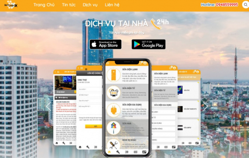 Ứng dụng đặt lịch sửa chữa thiết bị gia đình