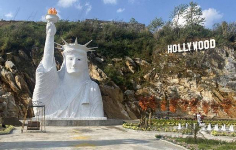 Sa Pa yêu cầu đóng cửa điểm du lịch có tượng Nữ thần tự do "phiên bản đột biến"