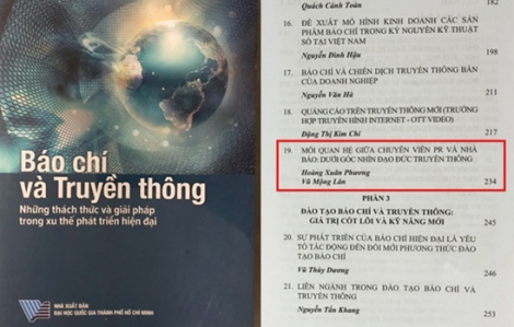 Tác giả bị tố "đạo văn", một quyển sách về báo chí và truyền thông phải thu hồi