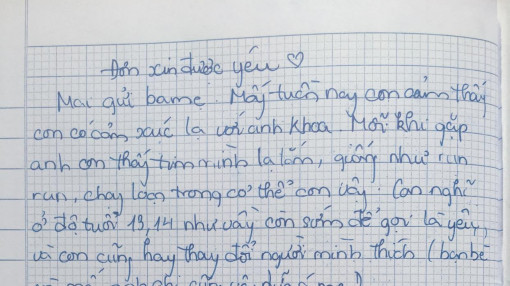 Giúp trẻ yêu sớm dừng ở vạch an toàn: Choáng với đơn xin được yêu của bé gái lớp Bảy