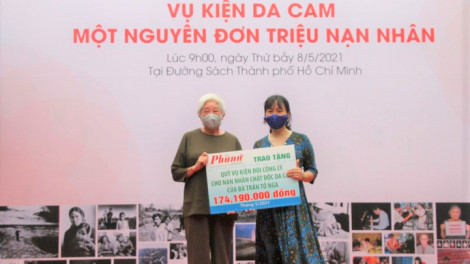 Bà Trần Tố Nga cảm ơn người dân Việt Nam đã góp sức tìm công lý cho nạn nhân da cam