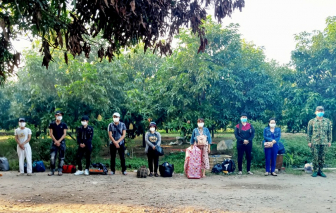 An Giang: Đưa 8 người vừa nhập cảnh trái phép vào khu cách ly