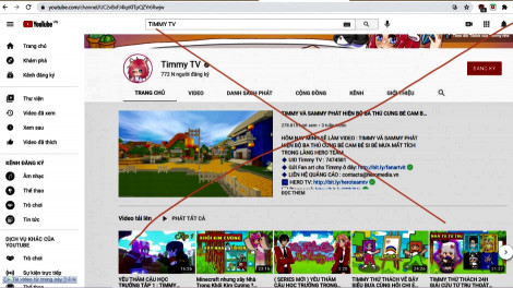 Cục Trẻ em: Kênh TIMMY TV có nội dung độc hại, đề nghị gỡ bỏ