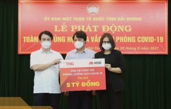 TNG Holdings và MSB ủng hộ 5 tỷ đồng mua vắc-xin phòng COVID-19