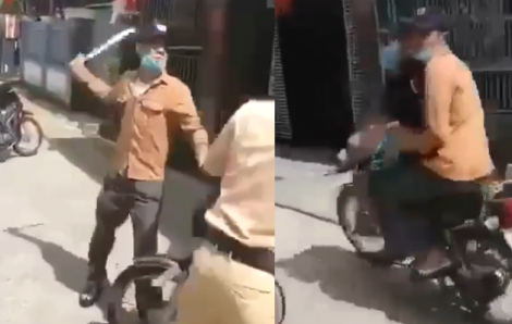 Hà Tĩnh: Nam thanh niên rút dao “đòi chém” cảnh sát khi bị dừng xe