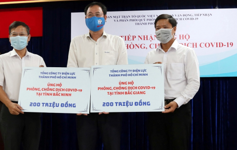 EVNHCMC ủng hộ 2 tỉnh Bắc Giang, Bắc Ninh phòng, chống dịch COVID-19