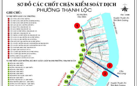 Truy cập Google Maps để biết các chốt giao thông phong toả ở quận 12