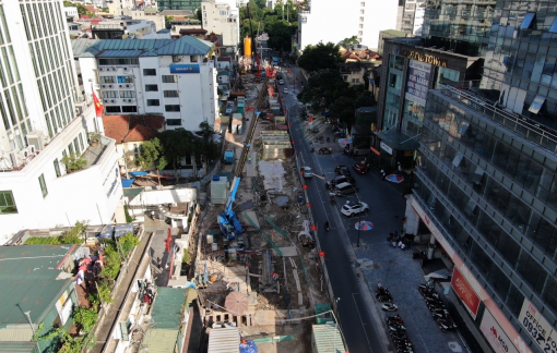 Hà Nội chặn nhiều tuyến đường để thi công đường sắt Nhổn - Ga Hà Nội