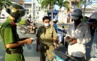 Bạc Liêu: Xử phạt 155 người không đeo khẩu trang nơi công cộng hơn 300 triệu đồng