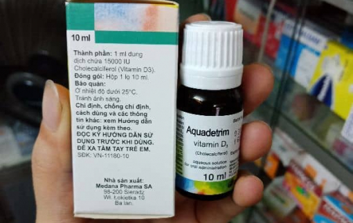 Hà Nội phát hiện thuốc bổ sung vitamin D3 cho trẻ sơ sinh có dấu hiệu bị làm giả