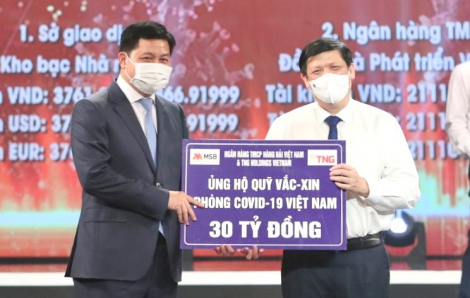 TNG Holdings Vietnam và Ngân hàng TMCP Hàng Hải Việt Nam ủng hộ gần 50 tỷ đồng cho hoạt động phòng, chống dịch COVID-19