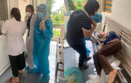 Nữ điều dưỡng ngất xỉu khi đang lấy mẫu xét nghiệm COVID-19