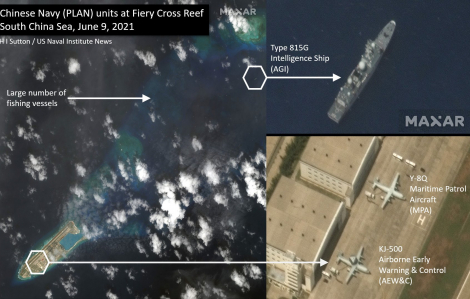 Trung Quốc đưa tàu giám sát quân sự và máy bay đến Biển Đông