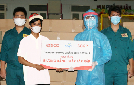 SCGP trao tặng các sản phẩm từ giấy nhằm phòng, chống dịch COVID-19