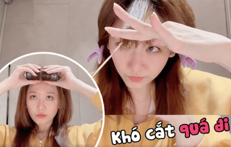 Hari Won 'mở salon' tại nhà, hướng dẫn cắt tóc cực dễ thực hiện