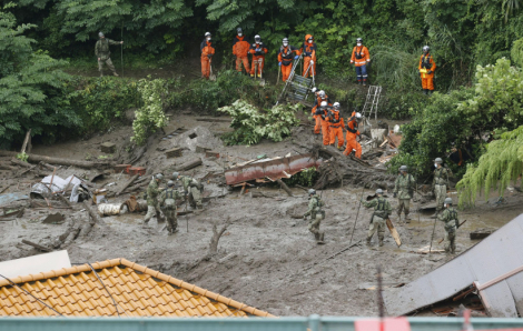 116 người chết và mất tích trong vụ lở đất ở Nhật Bản