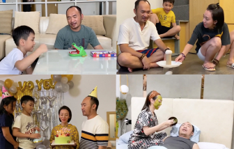 Clip: Gia đình Thu Trang - Tiến Luật bày trò vui nhộn trong những ngày giãn cách