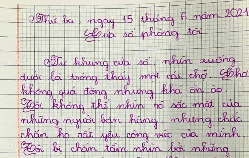 Mỗi ngày, con viết về “thế giới trong nhà”