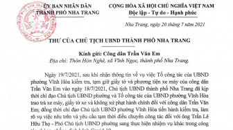 Chủ tịch TP. Nha Trang gửi thư xin lỗi công nhân Trần Văn Em sau vụ “bánh mì”