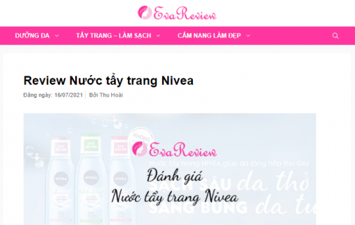 EvaReview - Chuyên trang “review” sản phẩm cho phái đẹp “nhỏ nhưng có võ”