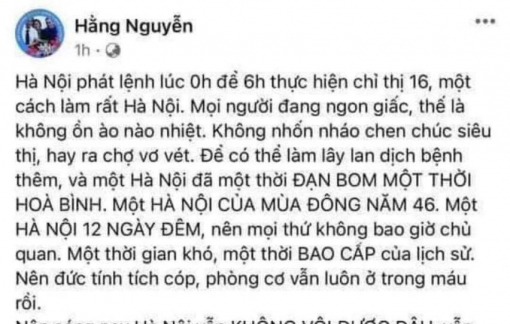 Sở TTTT TPHCM mời chủ Facebook “Hằng Nguyễn” làm việc về nội dung phân biệt vùng miền