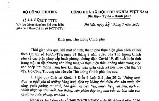 Đề xuất danh mục hàng hóa “cấm lưu thông” thay vì liệt kê “hàng hóa thiết yếu”