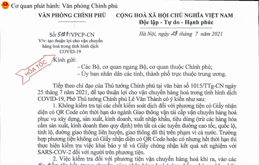 Từ 0g ngày 30/7, trừ hàng hóa, dịch vụ cấm, còn lại được lưu thông