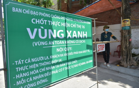 Hà Nội thiết lập nhiều “vùng xanh” kiểm soát như vùng dịch