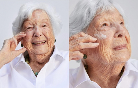 Cụ bà 99 tuổi làm gương mặt đại diện mỹ phẩm