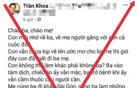 Xử phạt hai chủ tài khoản Facebook đưa tin giả về vụ "Bác sĩ Trần Khoa"